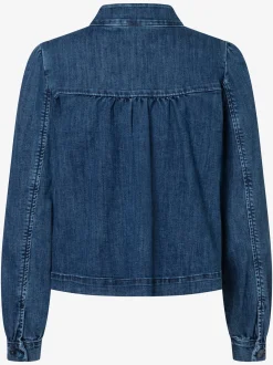 More & More Damen Jeansjacke in medium stone