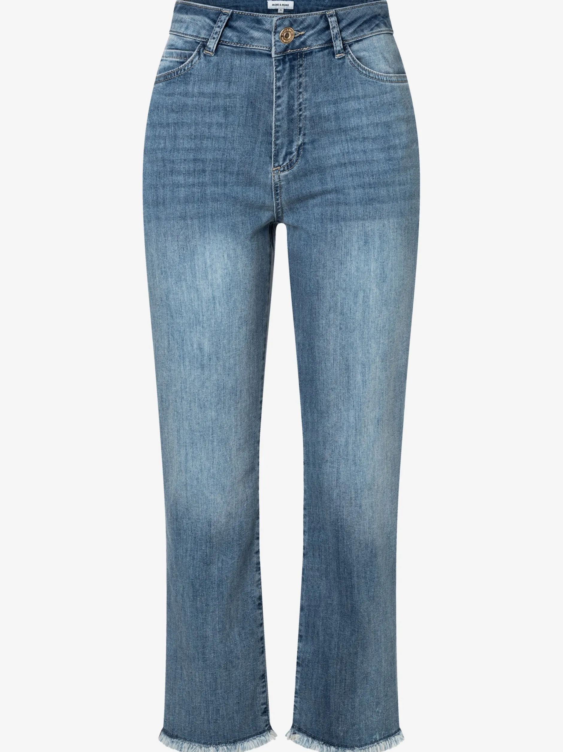 More & More Damen Jeans - Nos in light stone
