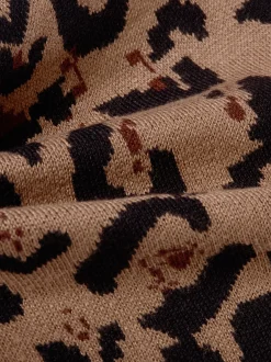 More & More Damen Kurzarm-Feinstrickpullover in camel schwarz