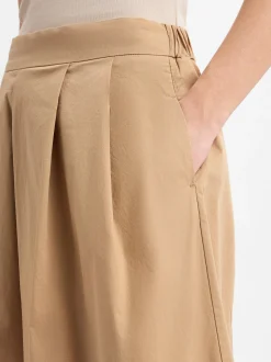 More & More Damen Midirock in camel - Länge: midi