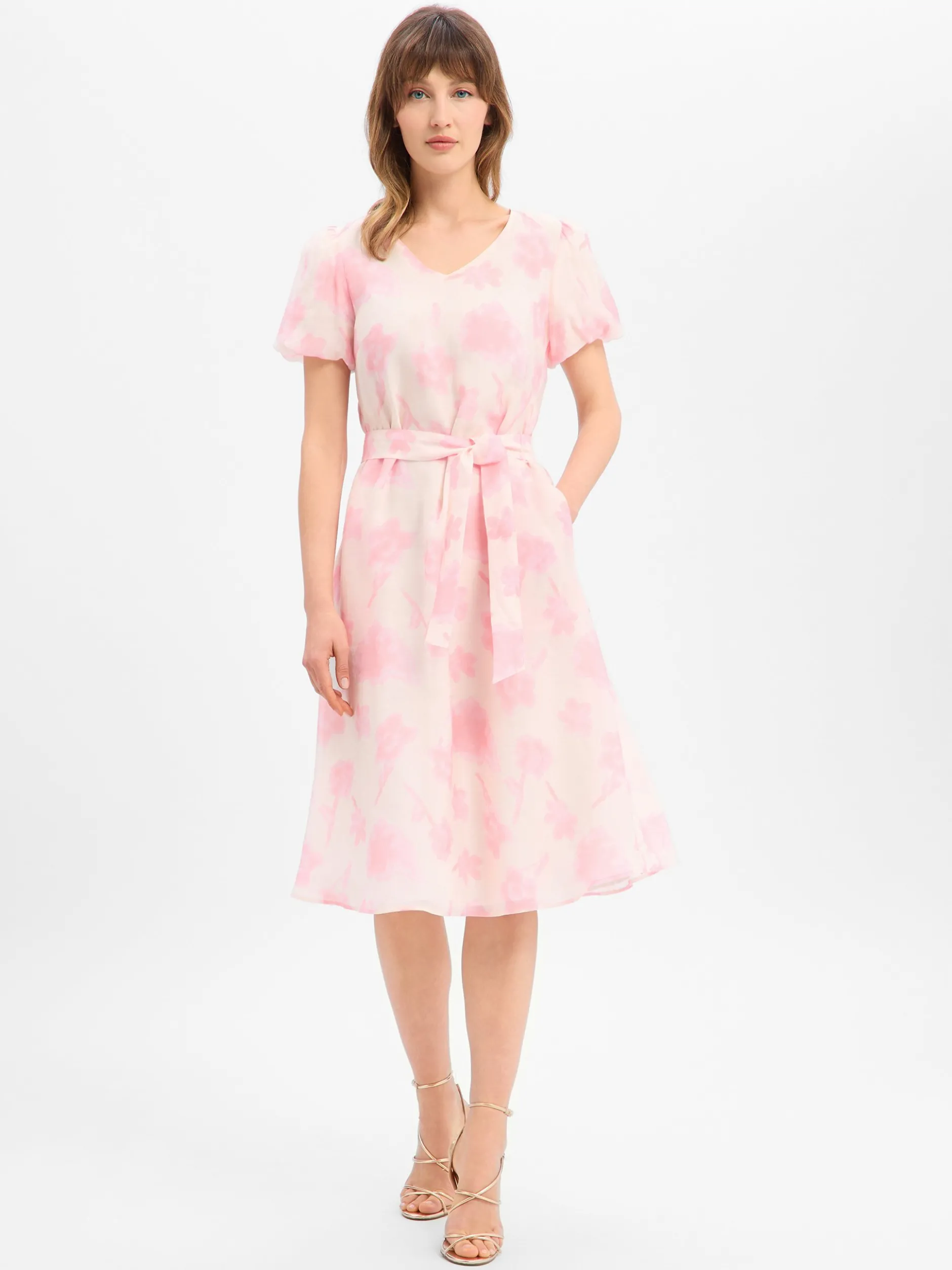 More & More Damen Sommerkleid in rosa - Ärmel: kurzarm