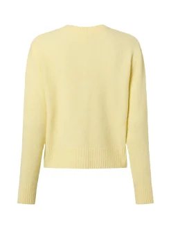More & More Damen Strickjacke mit Woll-Anteil in zitrone