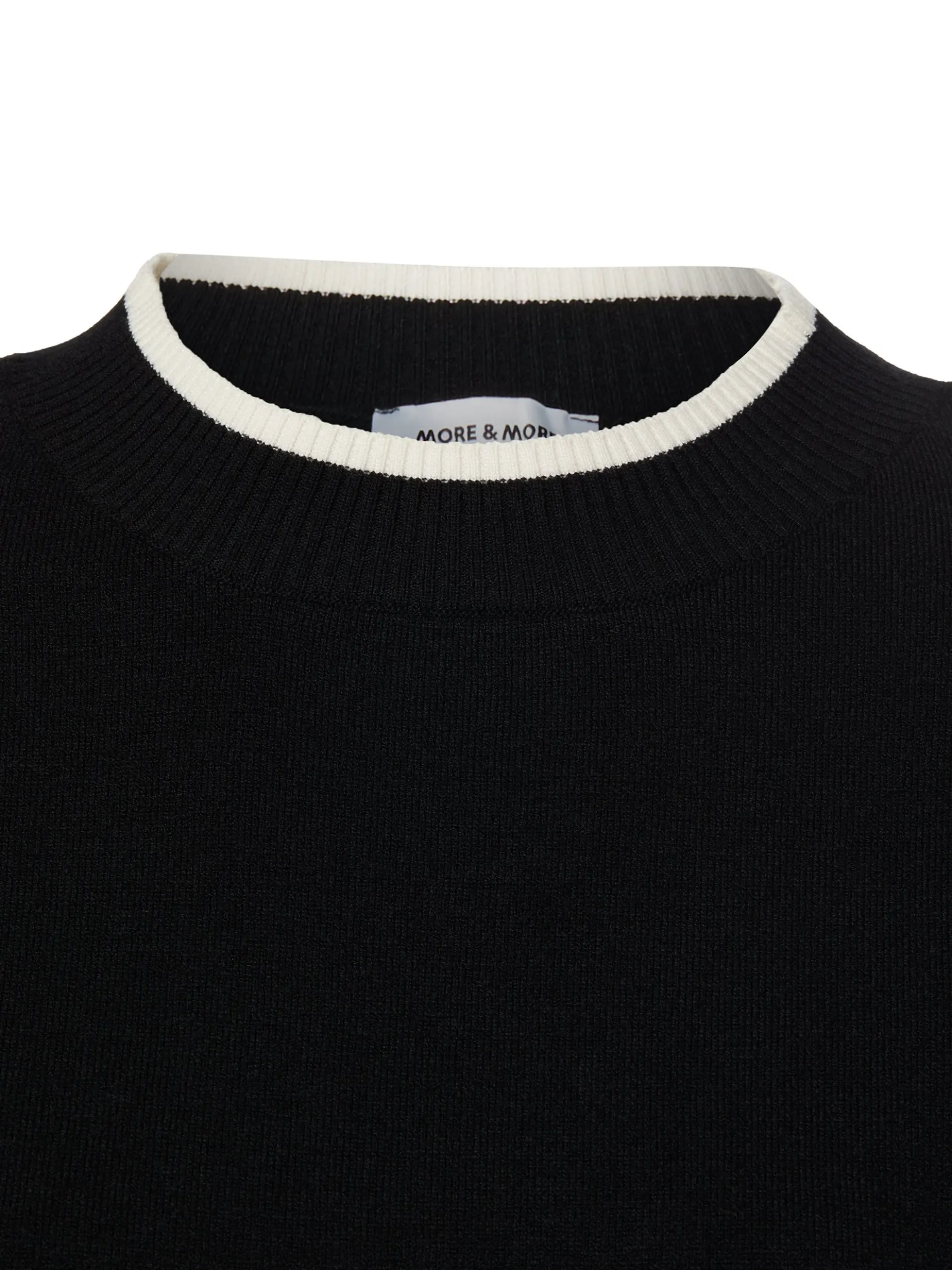 More & More Damen Strickpullover in schwarz