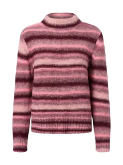 More & More Damen Strickpullover in rosa bordeaux
