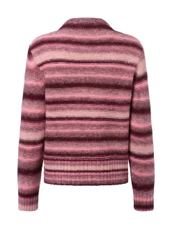 More & More Damen Strickpullover in rosa bordeaux