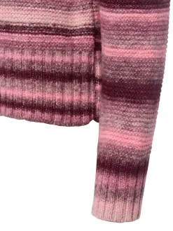 More & More Damen Strickpullover in rosa bordeaux