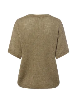 More & More Damen Strickshirt in schilf - Ärmel: Halbarm