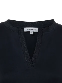 More & More Damen T-Shirt in marine - Ärmel: kurzarm