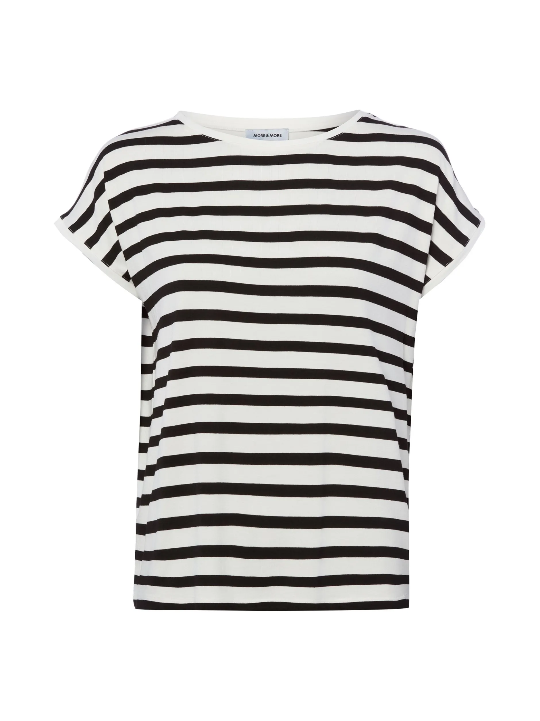 More & More Damen T-Shirt in schwarz weiß