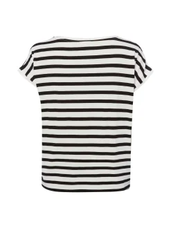 More & More Damen T-Shirt in schwarz weiß