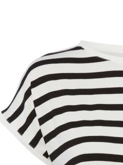 More & More Damen T-Shirt in schwarz weiß