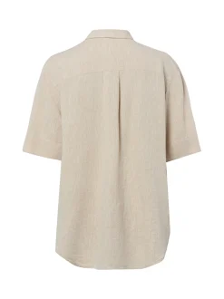 Msch Copenhagen Damen Bluse mit Leinen-Anteil - MSCHViana Ginia in sand