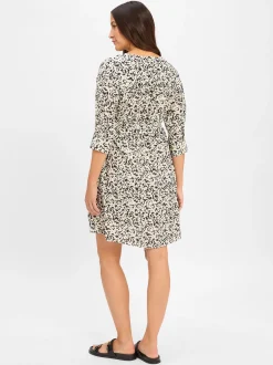 Msch Copenhagen Damen Blusenkleid - MSCHJusia in sand mehrfarbig