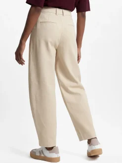 Msch Copenhagen Damen Bundfaltenhose - MSCHEsteriane in beige