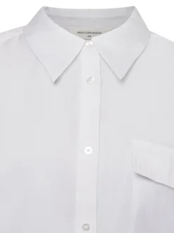 Msch Copenhagen Damen Hemdbluse - MSCHBarrington in weiß