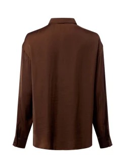 Msch Copenhagen Damen Hemdbluse - MSCHSandeline Maluca in schoko