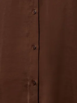 Msch Copenhagen Damen Hemdbluse - MSCHSandeline Maluca in schoko