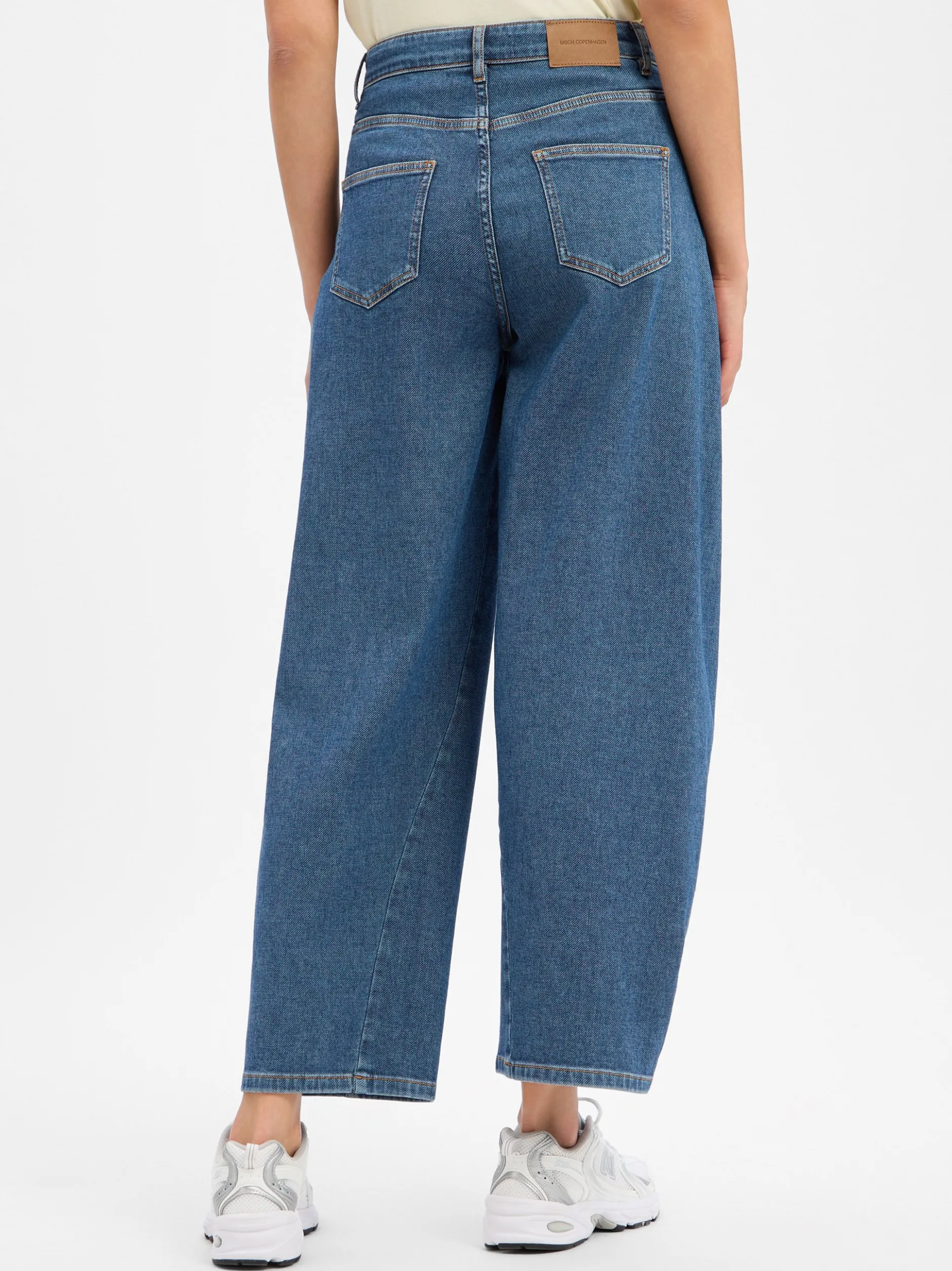 Msch Copenhagen Damen Jeans - MSCHKobane Tua Barrel in medium stone