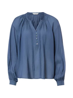 Msch Copenhagen Damen Schlupfbluse - MSCHGabrielle in indigo