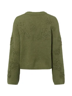 Msch Copenhagen Damen Strickpullover mit Wolle und Alpaka - MSCH Miabelle Hope in schilf