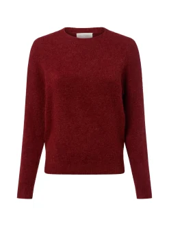 Msch Copenhagen Damen Strickpullover mit Alpakaateil - MSCHFestina Hope in rot