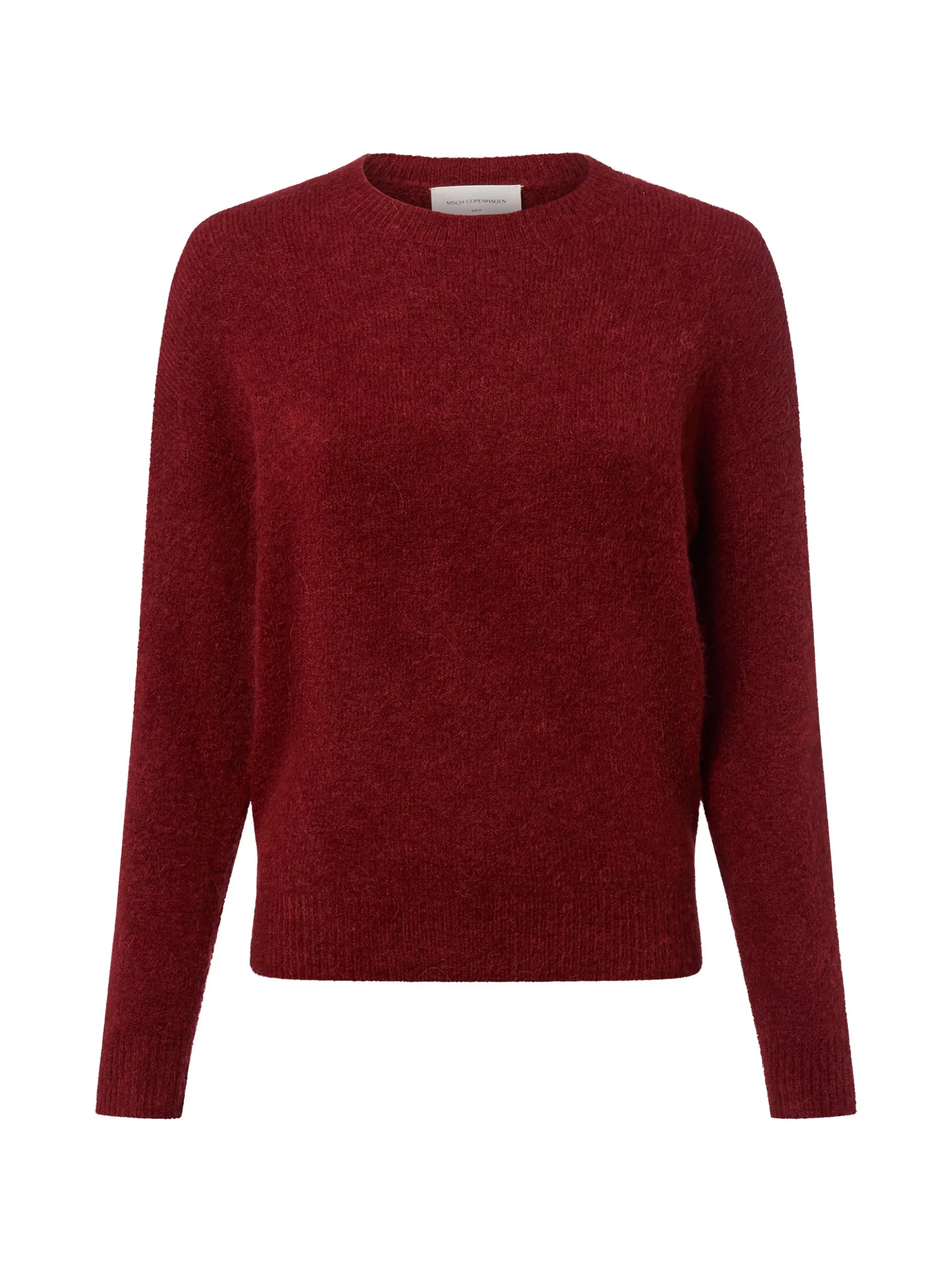 Msch Copenhagen Damen Strickpullover mit Alpakaateil - MSCHFestina Hope in rot