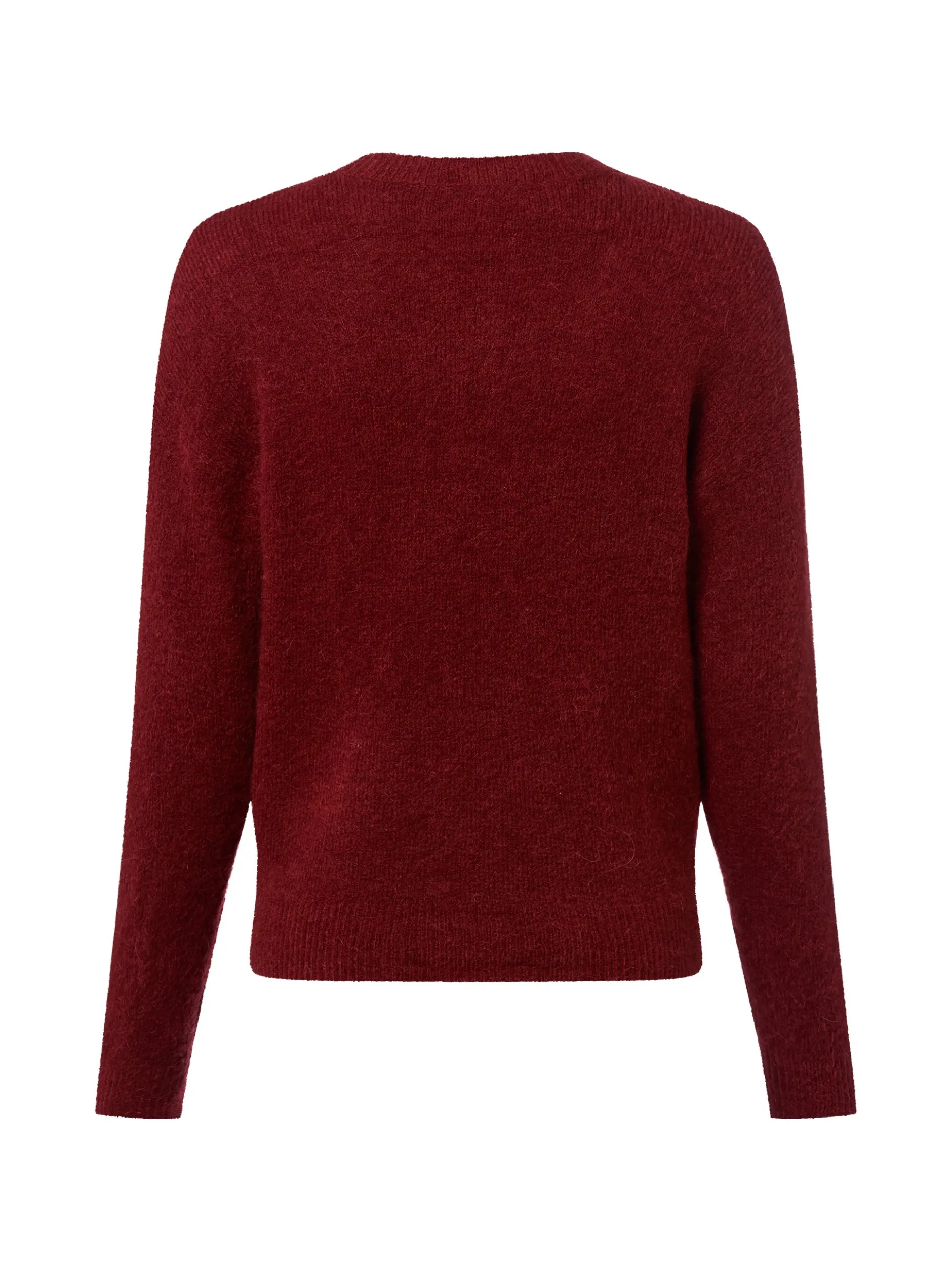 Msch Copenhagen Damen Strickpullover mit Alpakaateil - MSCHFestina Hope in rot