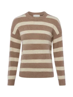 Msch Copenhagen Damen Strickpullover mit Alpakaanteil - MSCHFestina Hope in braun beige