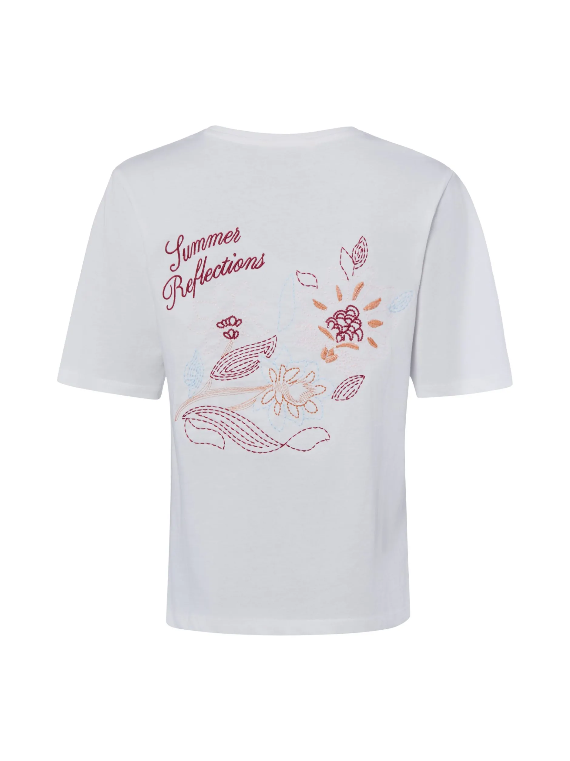 Msch Copenhagen Damen T-Shirt - MSCHJeanitta in weiß