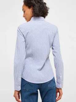 Mustang Damen Bluse in blau - Ärmel: langarm