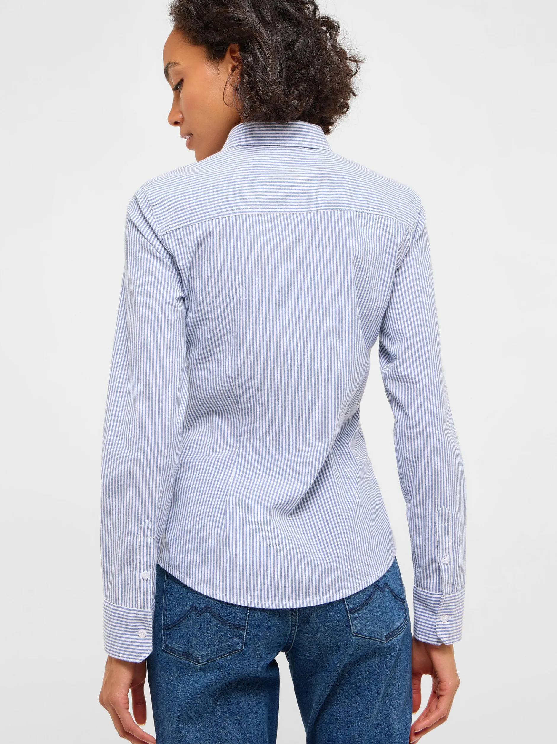 Mustang Damen Bluse in blau - Ärmel: langarm