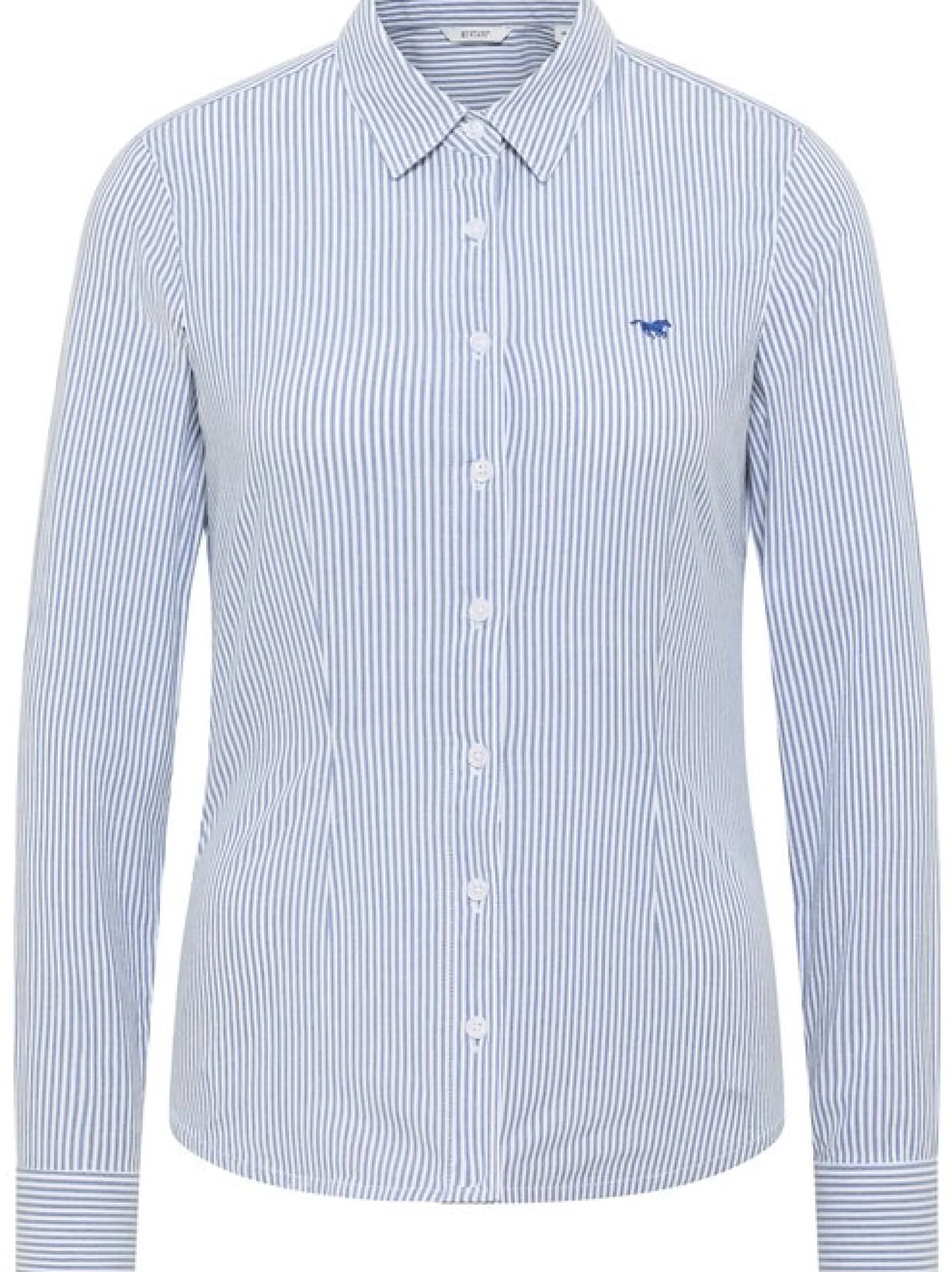Mustang Damen Bluse in blau - Ärmel: langarm