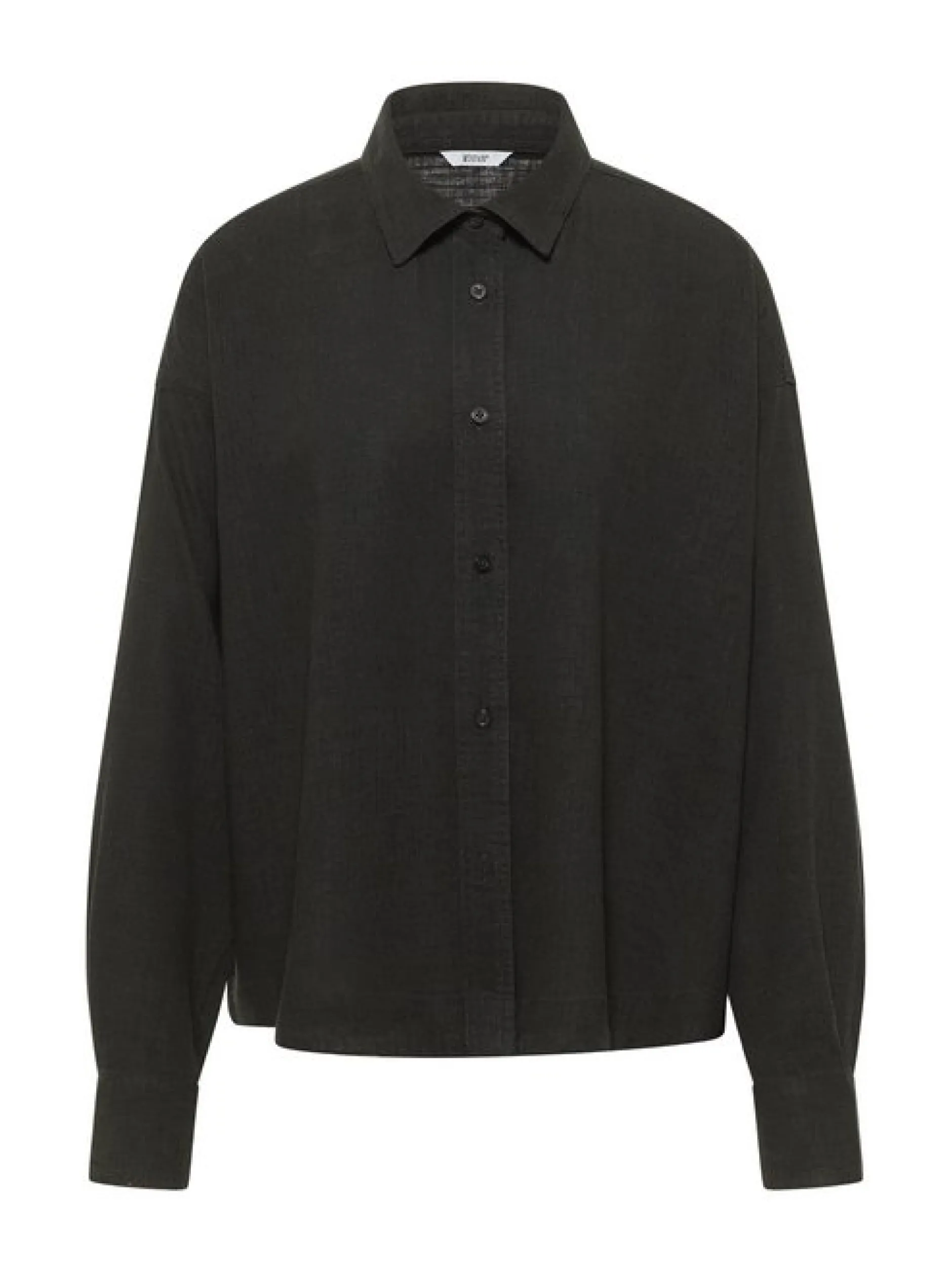 Mustang Damen Bluse in schwarz - Ärmel: langarm