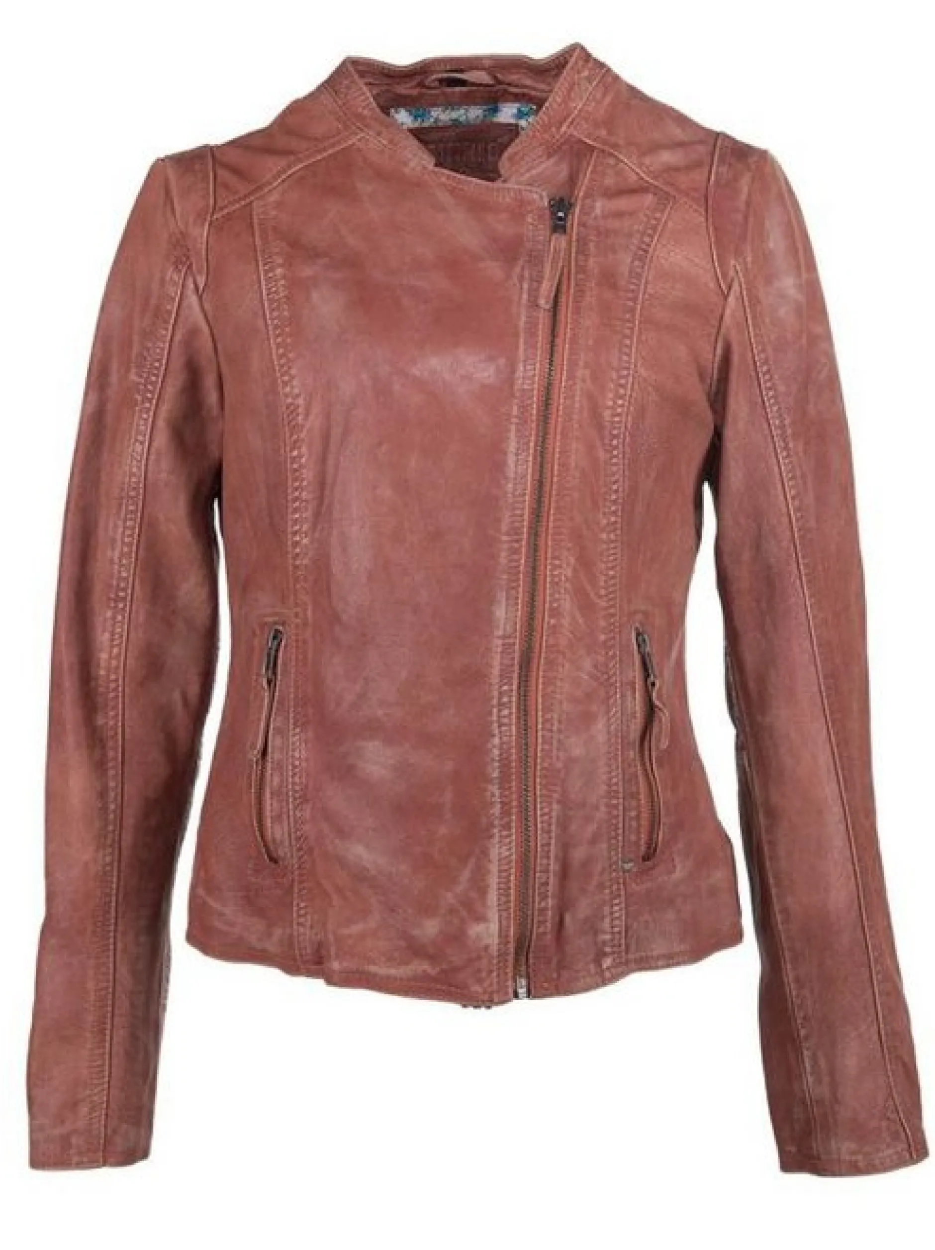 Mustang Damen Lederjacke in braun