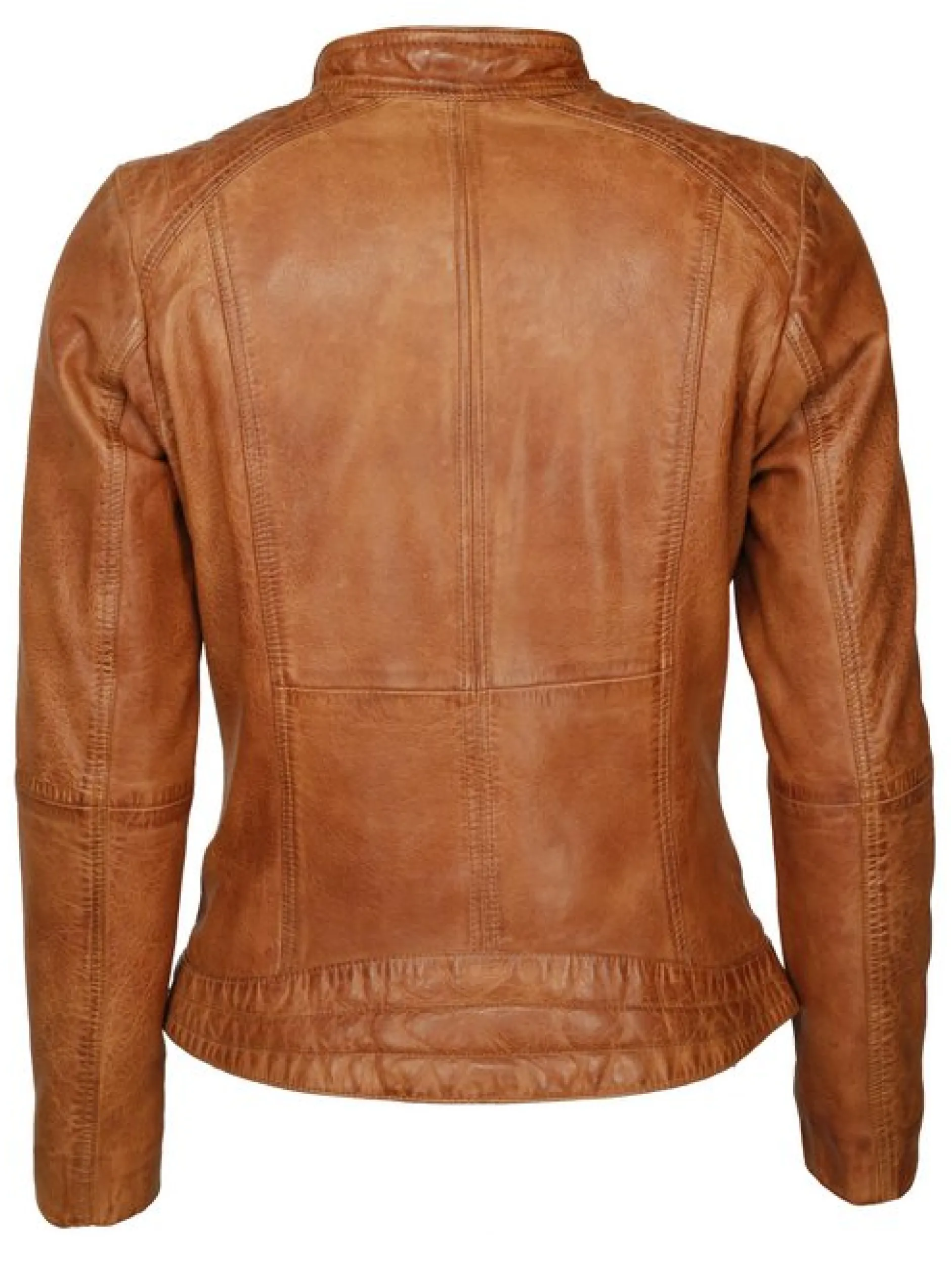 Mustang Damen Lederjacke in cognac
