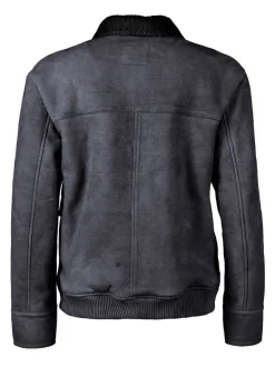 Mustang Damen Lederjacke in grau