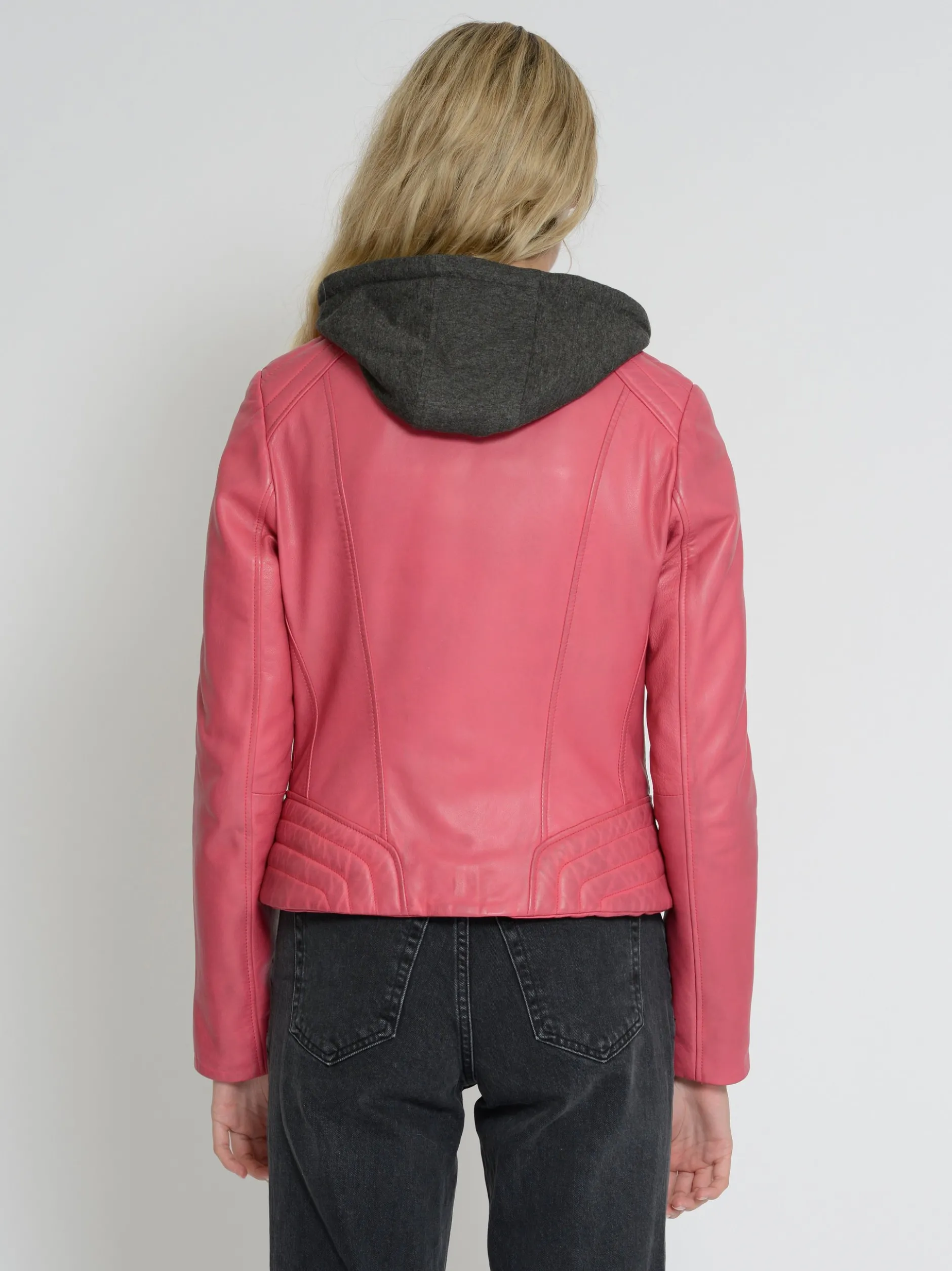 Mustang Damen Lederjacke in rot