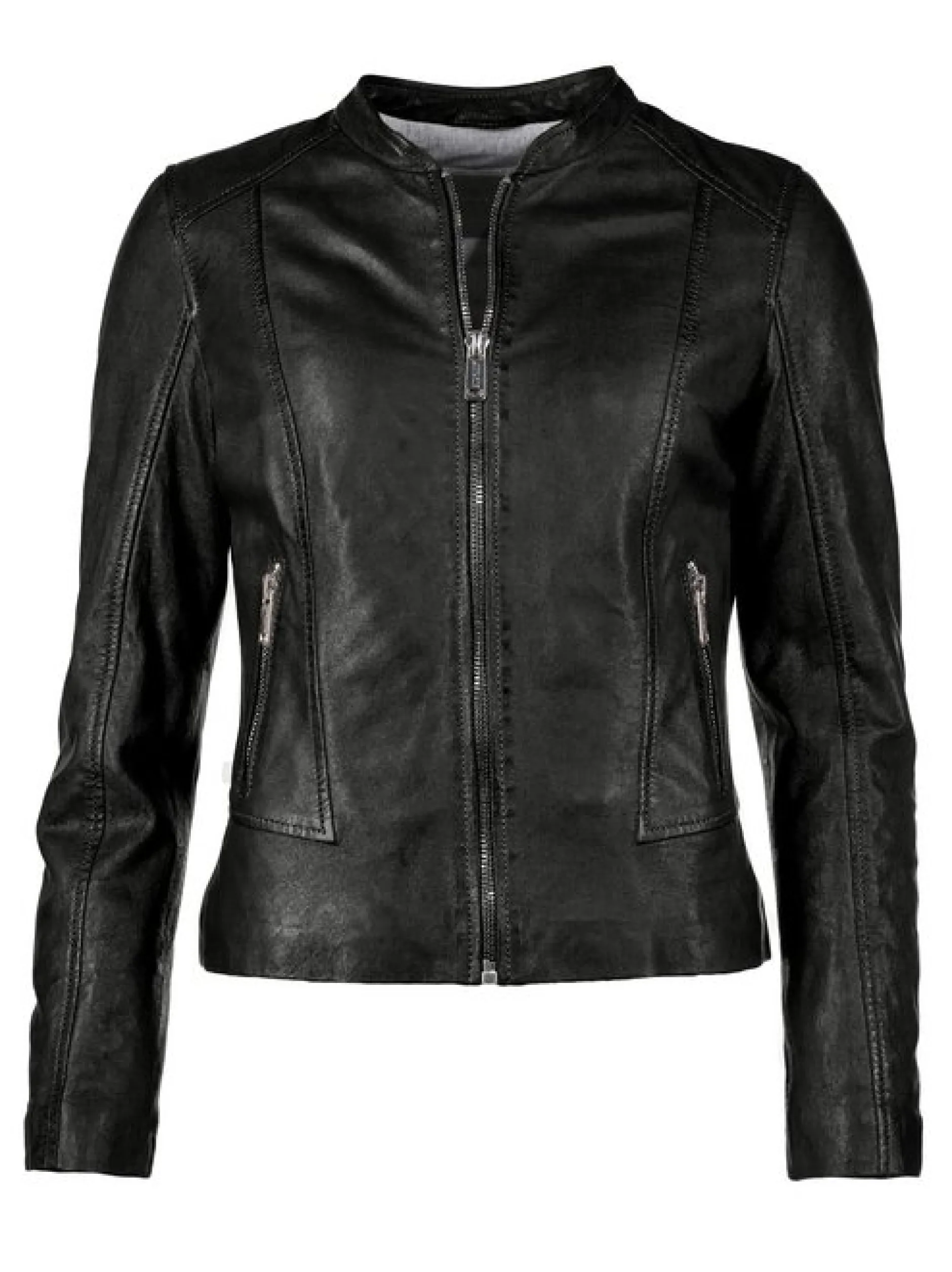 Mustang Damen Lederjacke in schwarz