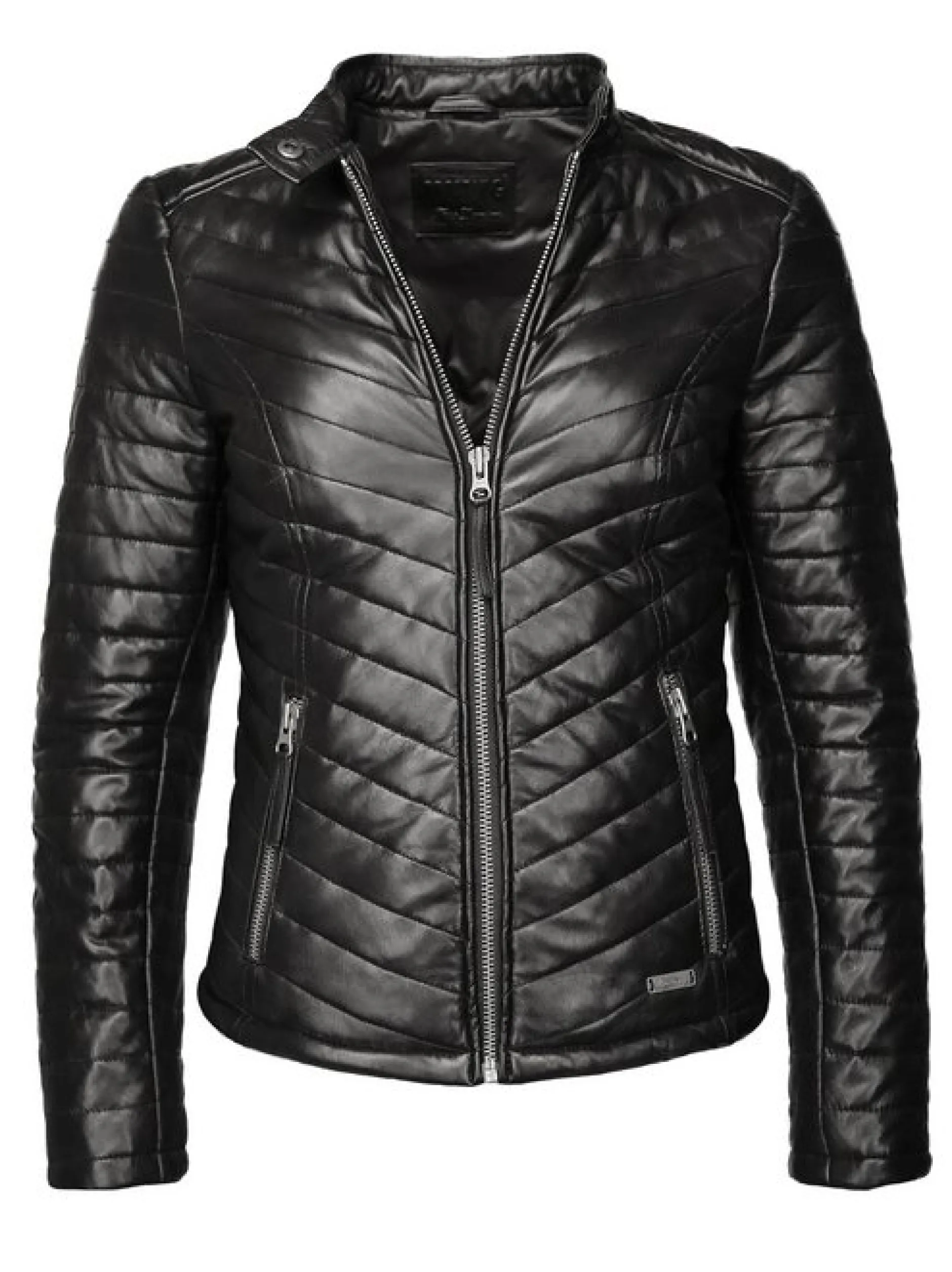 Mustang Damen Lederjacke in schwarz