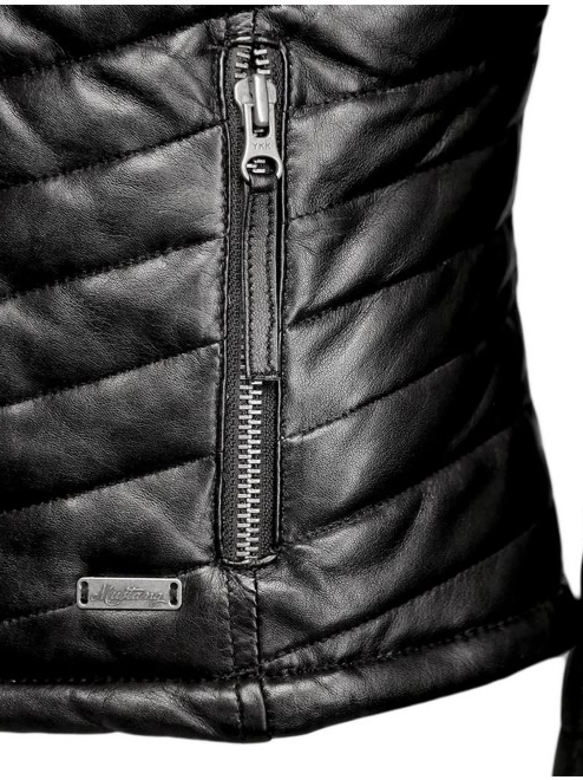 Mustang Damen Lederjacke in schwarz