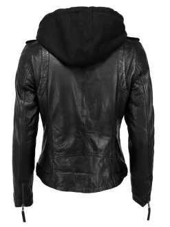Mustang Damen Lederjacke in schwarz