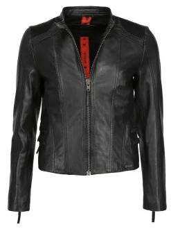 Mustang Damen Lederjacke in schwarz