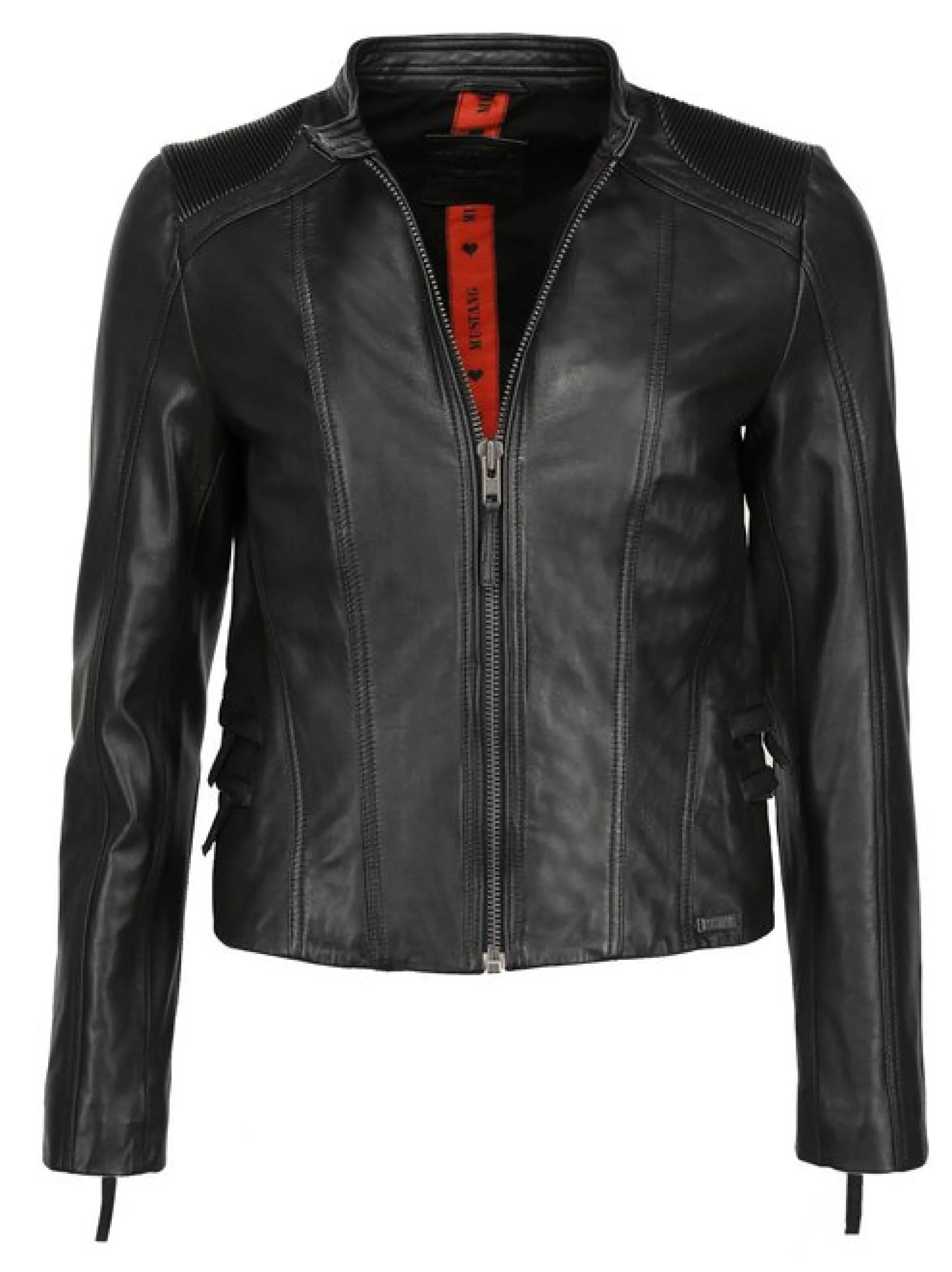 Mustang Damen Lederjacke in schwarz