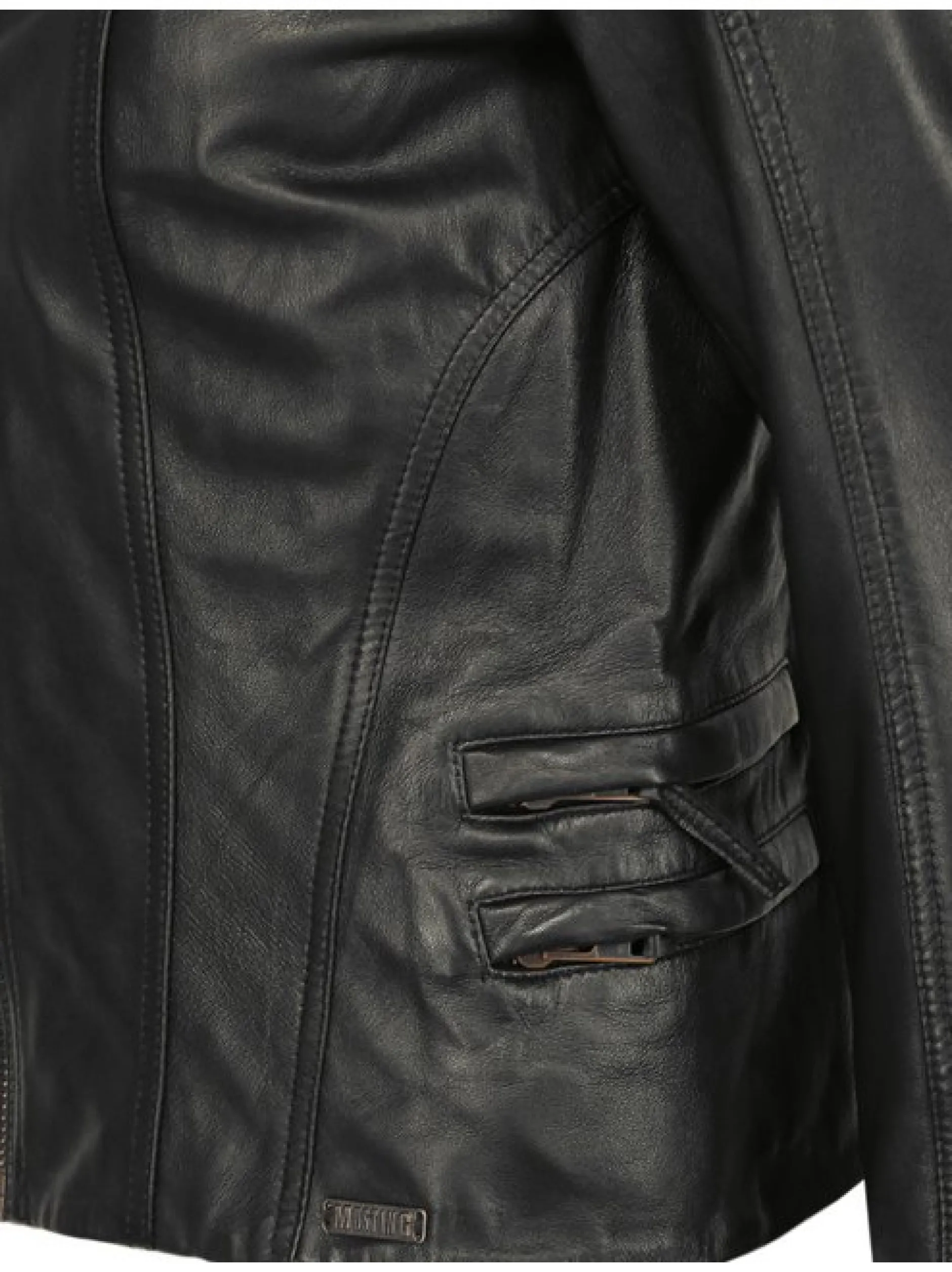 Mustang Damen Lederjacke in schwarz