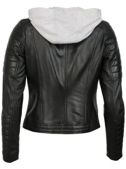 Mustang Damen Lederjacke in schwarz