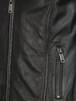 Mustang Damen Lederjacke in schwarz