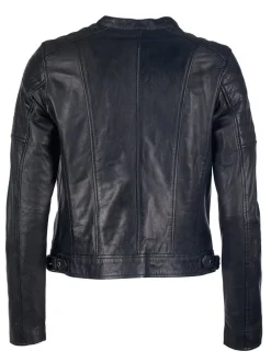 Mustang Damen Lederjacke in schwarz