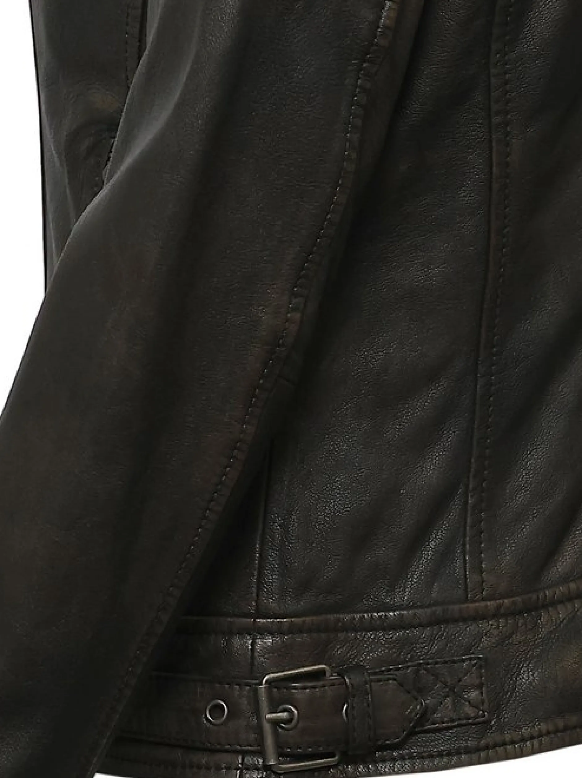 Mustang Damen Lederjacke in schwarz