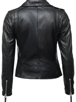 Mustang Damen Lederjacke in schwarz