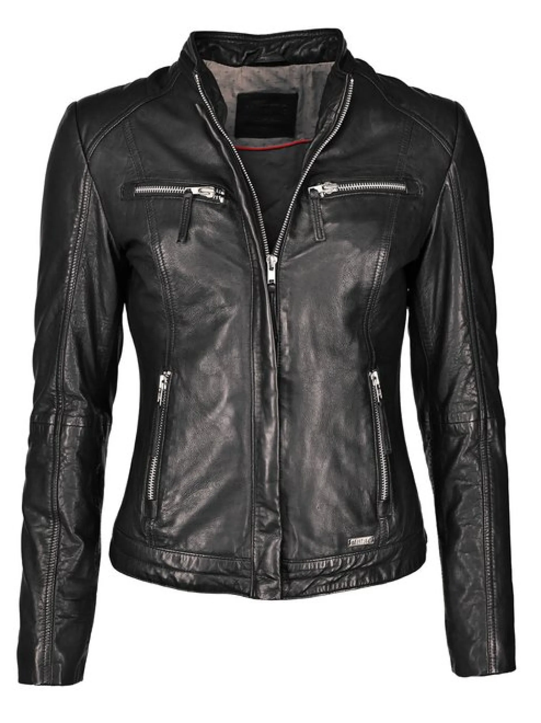 Mustang Damen Lederjacke in schwarz